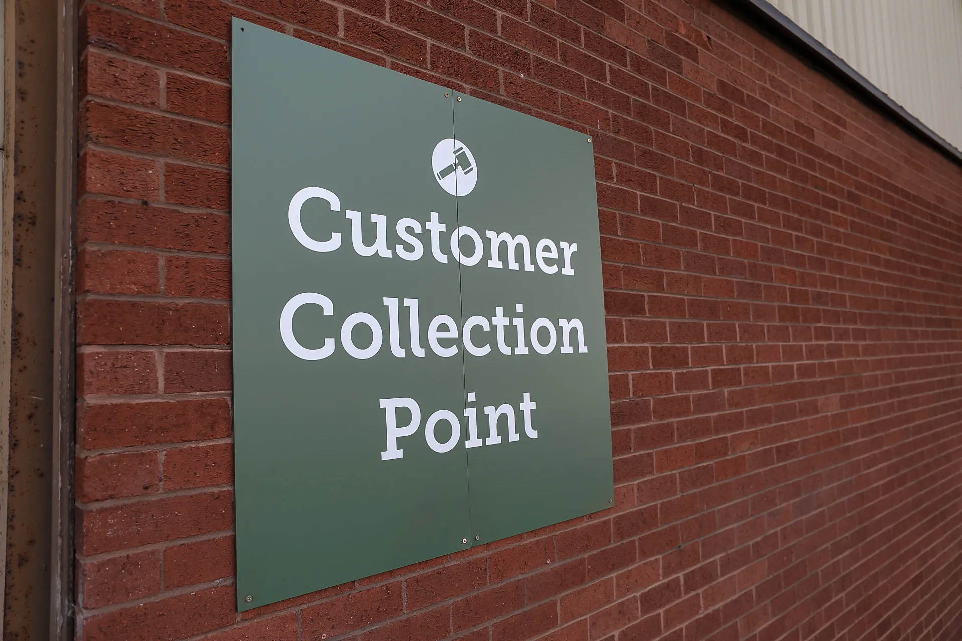 customer collection sign